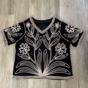 Lauren Michelle Embroidered Top/Mini Dress